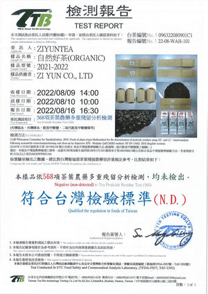 Organic Tea Certification Report